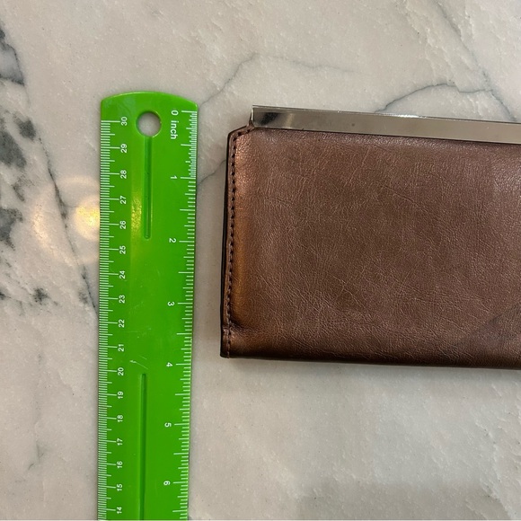 Vintage Chinese Laundry Two-Tone Leather Wallet Clutch – Y2K Era - Picture 14 of 15